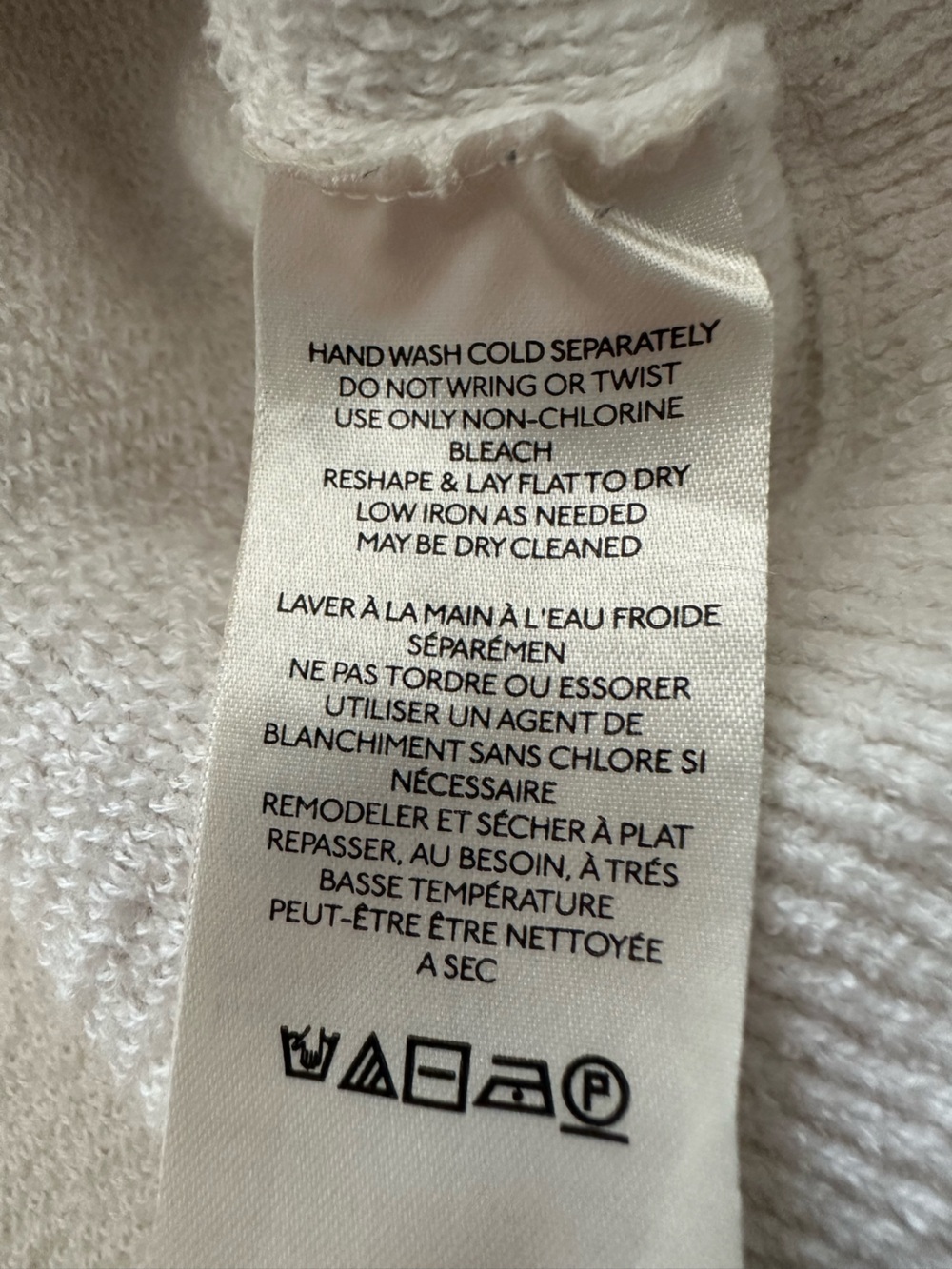 Free People white funnel neck ribbed sweater, size medium - Picture 11 of 12